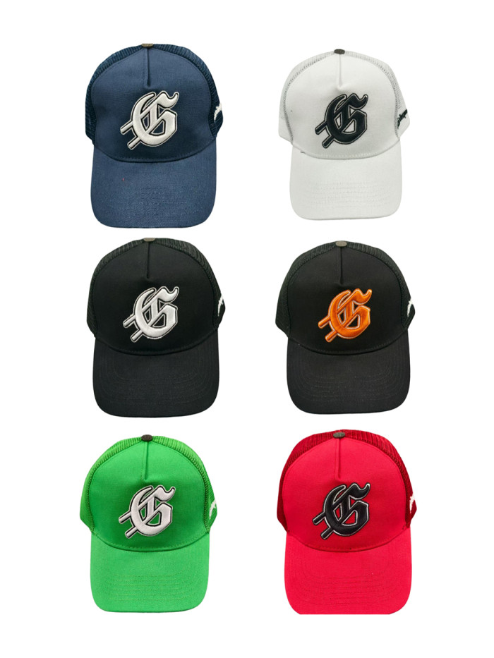 28359688 G Letter Embroidered baseball cap 6 colors