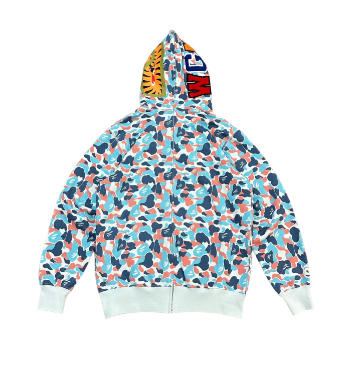 1:1 quality version 28382585 Hangzhou City Limited Edition Shark Patchwork Zipper Hoodie
