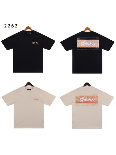 [Buy Two Get One Free]28382260 MA Quad Box Script Printed tee 2 colors