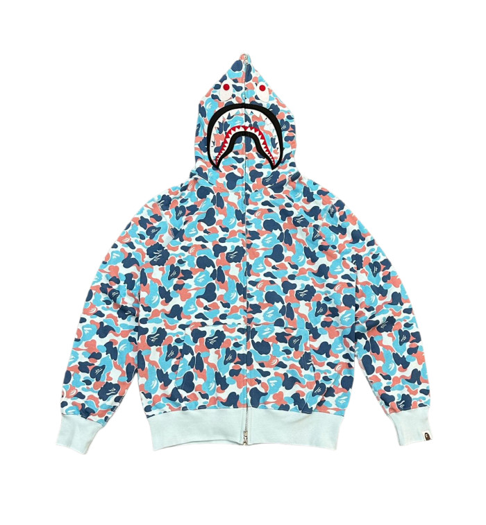 1:1 quality version 28382585 Hangzhou City Limited Edition Shark Patchwork Zipper Hoodie