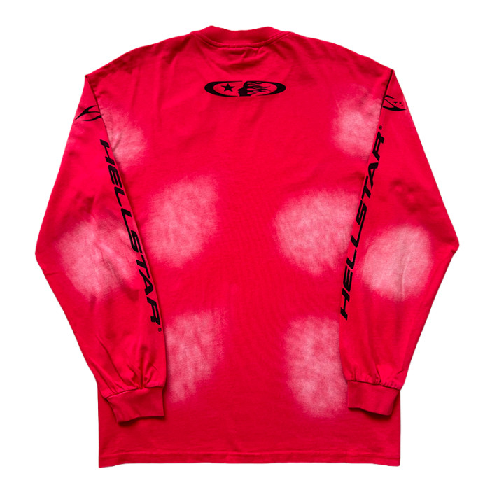28382284 Logo Print Washed Version Long Sleeve T-Shirt 2 colors