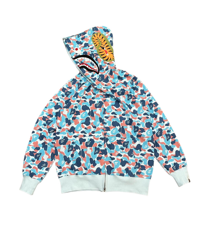 1:1 quality version 28382585 Hangzhou City Limited Edition Shark Patchwork Zipper Hoodie