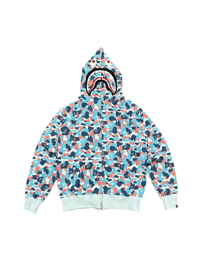 1:1 quality version 28382585 Hangzhou City Limited Edition Shark Patchwork Zipper Hoodie
