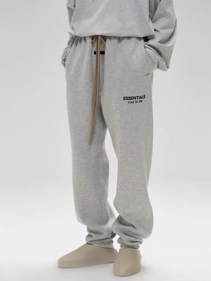 [Big & Tall for weights up to 220 lbs]1:1 quality version 28383763 3D Silicone Letter Hoodie & Sweatpants Set 4 colors