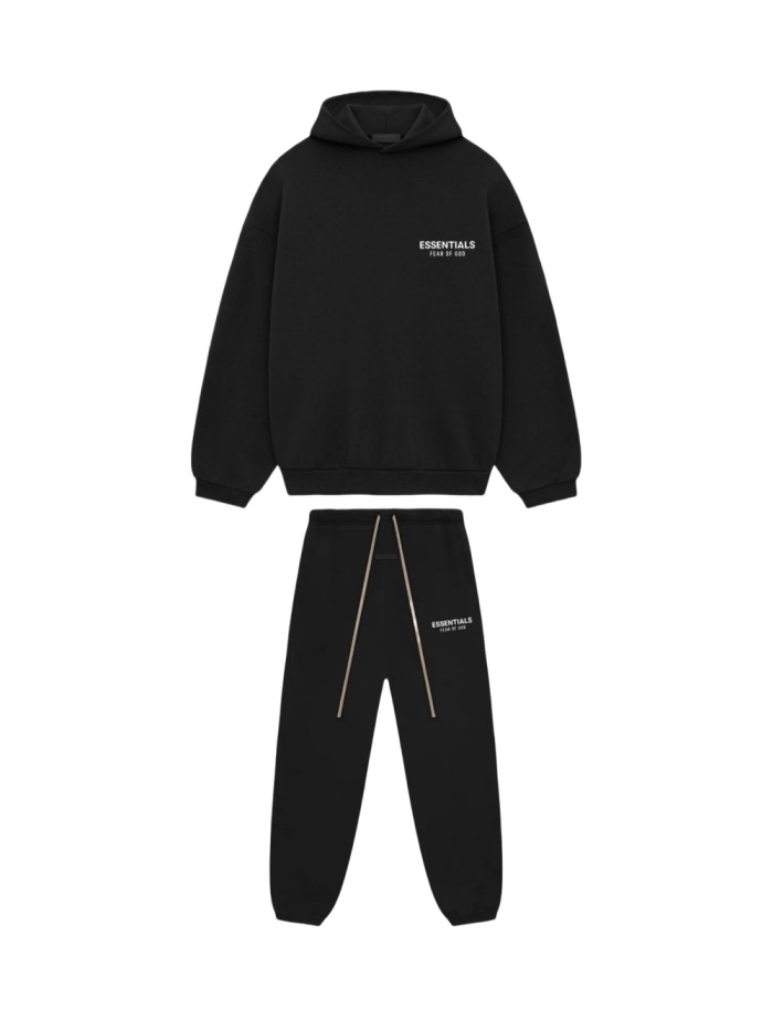 [Big & Tall for weights up to 220 lbs]1:1 quality version 28383763 3D Silicone Letter Hoodie & Sweatpants Set 4 colors