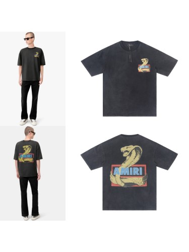 [Buy Two Get One Free]28389230 Cobra Printed Washed Version tee