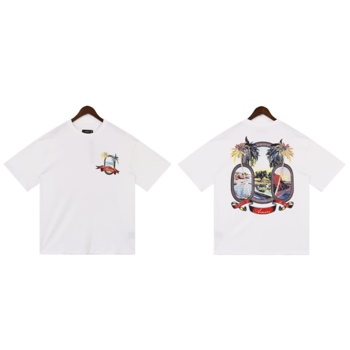 28389226 Mirror scenery Printed tee 2 colors