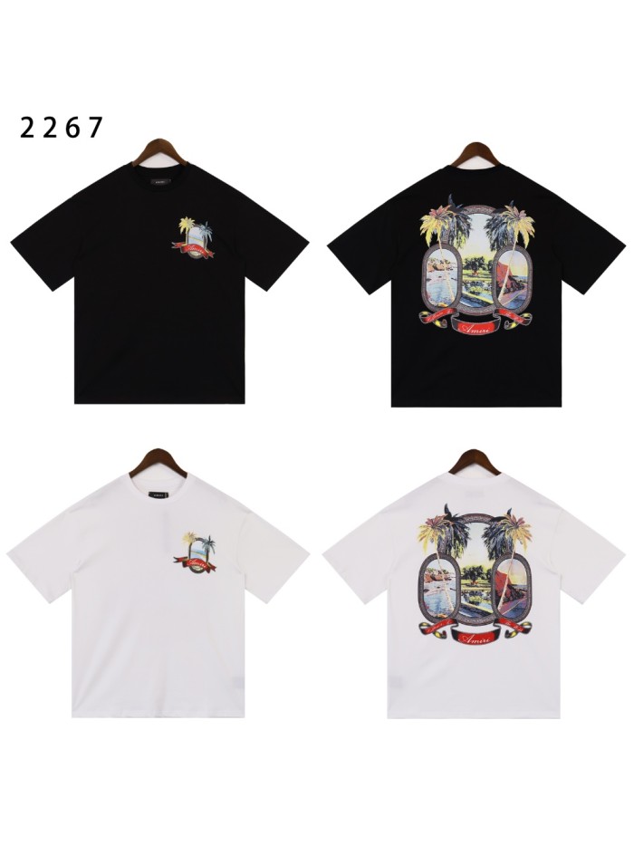 28389226 Mirror scenery Printed tee 2 colors