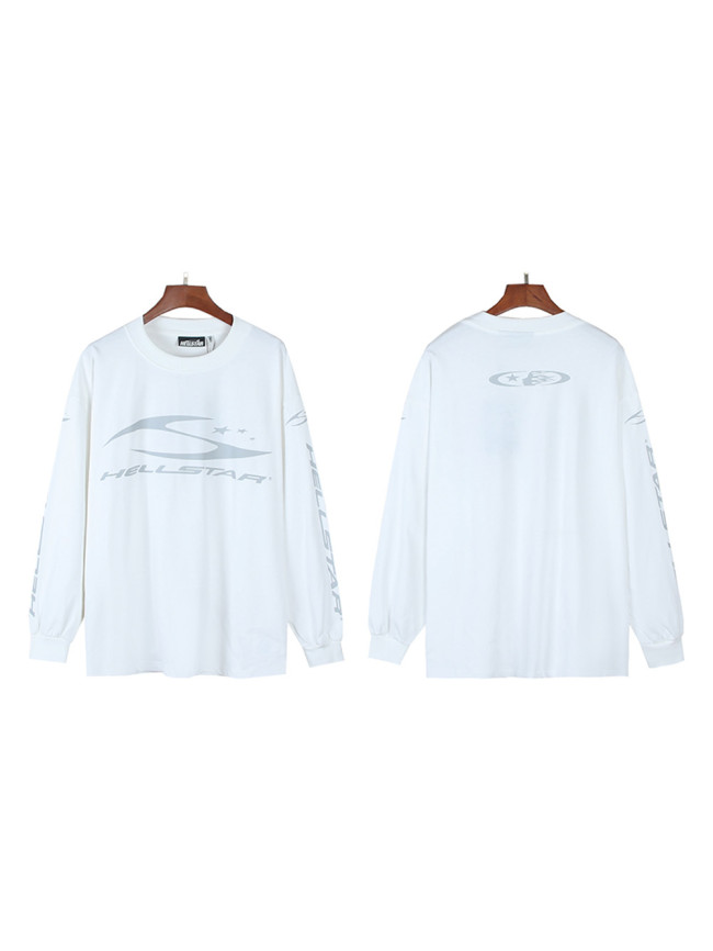 28389985 HS Letter Printed Long Sleeve T-Shirt