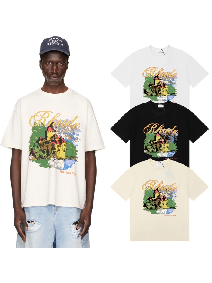 28389996 Les Deux Alpe printed Tee 3 colors