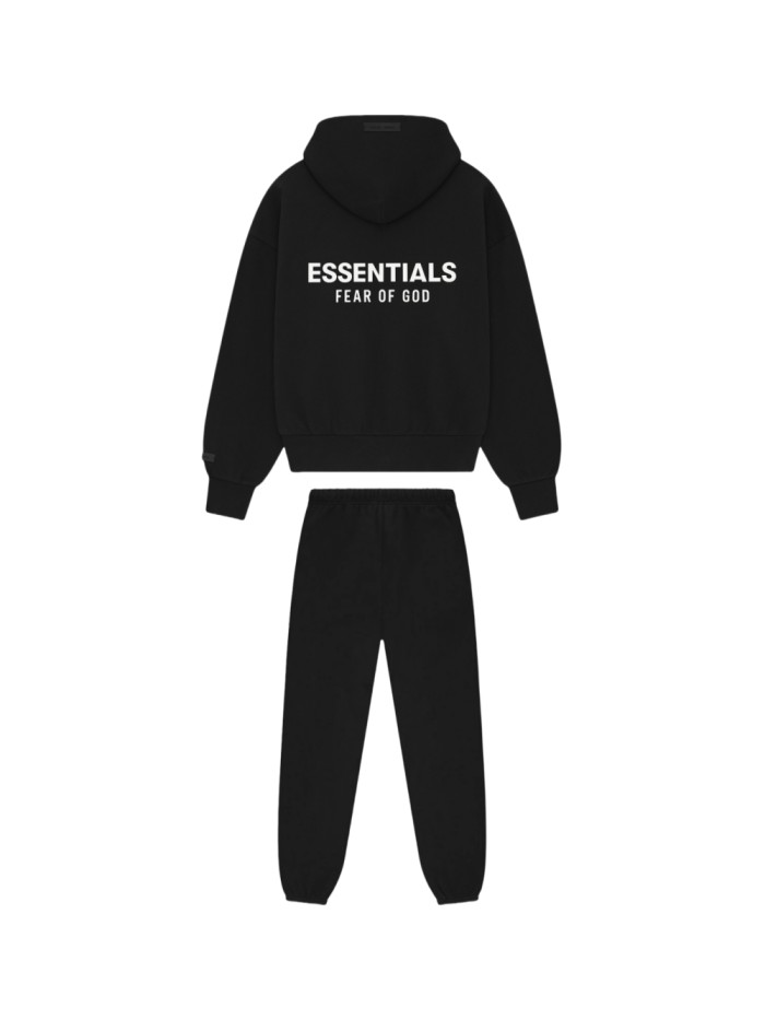 [Big & Tall for weights up to 220 lbs]1:1 quality version 28389990 ALWAYS ON Classic Zipper Style Back Silicone Letter Hoodie & Sweatpants Set 2 colors