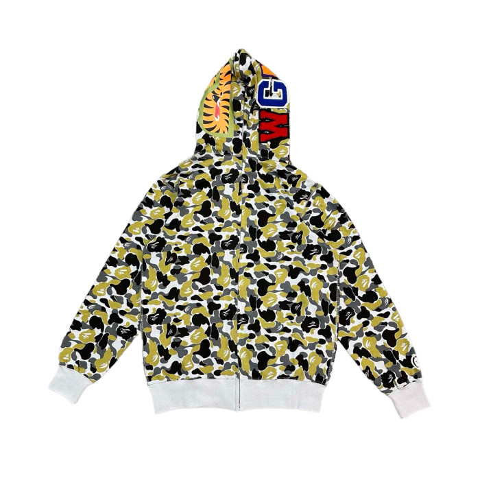 1:1 quality version 28412154 Limited to Ginza Shark Patchwork Zipper Hoodie
