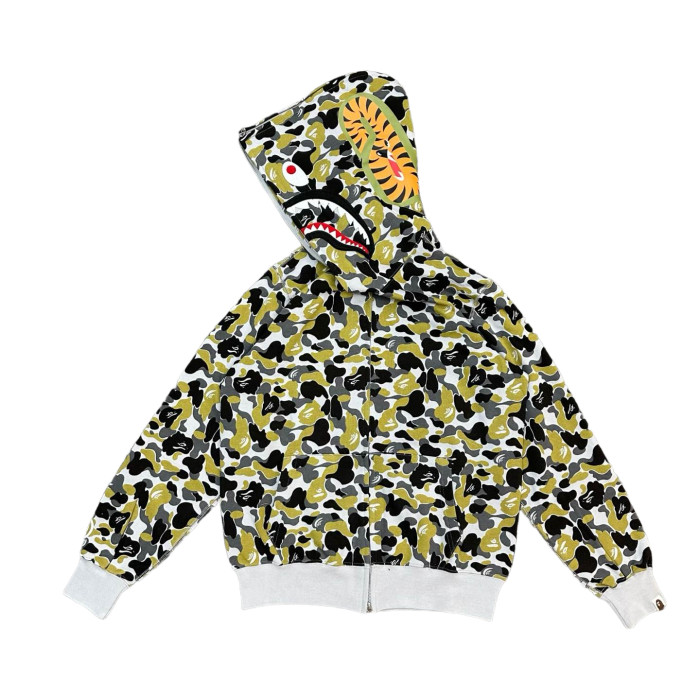 1:1 quality version 28412154 Limited to Ginza Shark Patchwork Zipper Hoodie