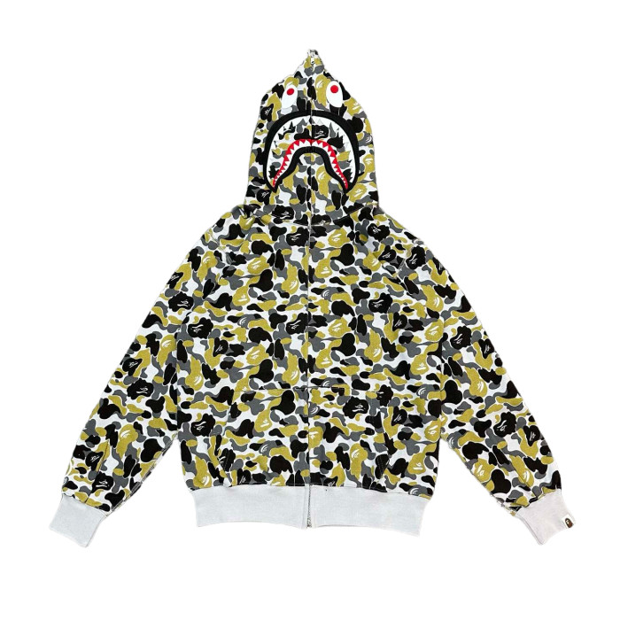 1:1 quality version 28412154 Limited to Ginza Shark Patchwork Zipper Hoodie