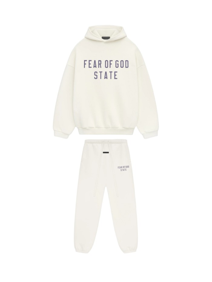 [Big & Tall for weights up to 220 lbs]1:1 quality version 28412778 Back To School Letter Print Fleece Hoodie & Sweatpants Set 5 colors