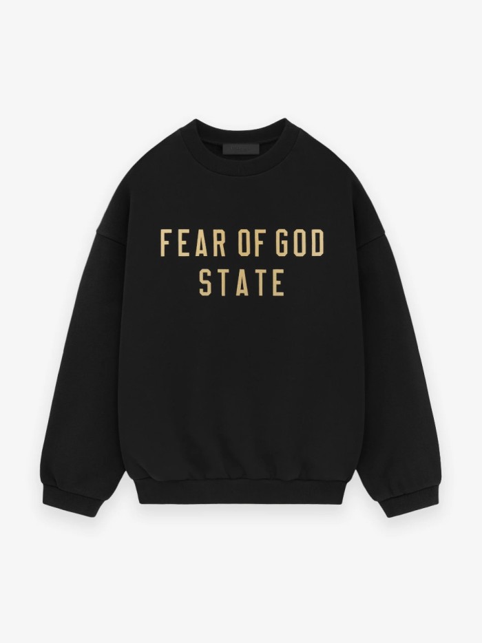 [Big & Tall for weights up to 220 lbs]1:1 quality version 28412787 Back To School Logo Printed Fleece Crewneck Sweatshirt 4 colors