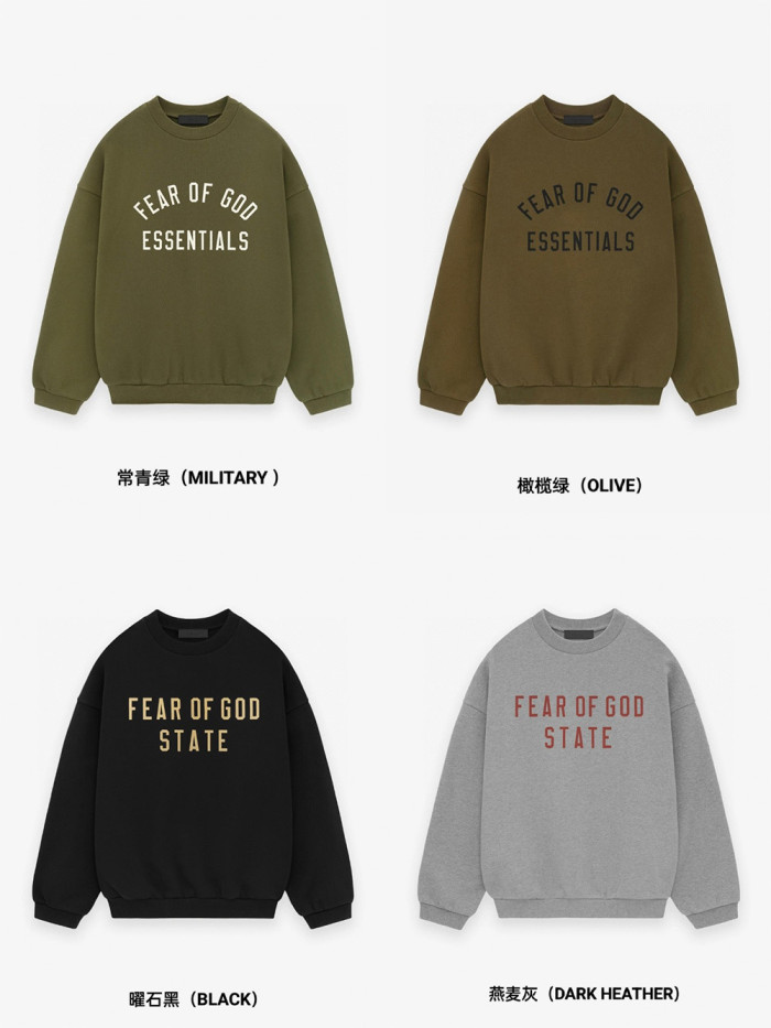 [Big & Tall for weights up to 220 lbs]1:1 quality version 28412787 Back To School Logo Printed Fleece Crewneck Sweatshirt 4 colors