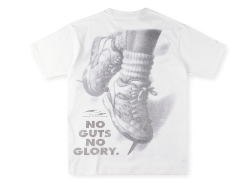 1:1 quality version 28416594 Creative Basketball Letter Print Washed Version Tee