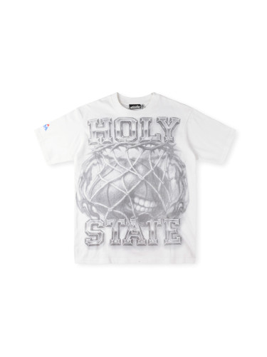 1:1 quality version 28416594 Creative Basketball Letter Print Washed Version Tee