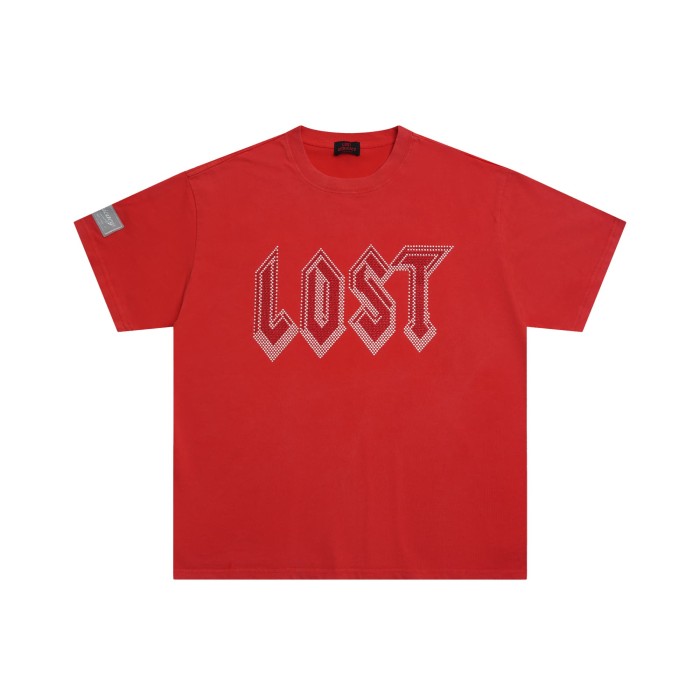 28419103 Red and white diamond logo Print Tee