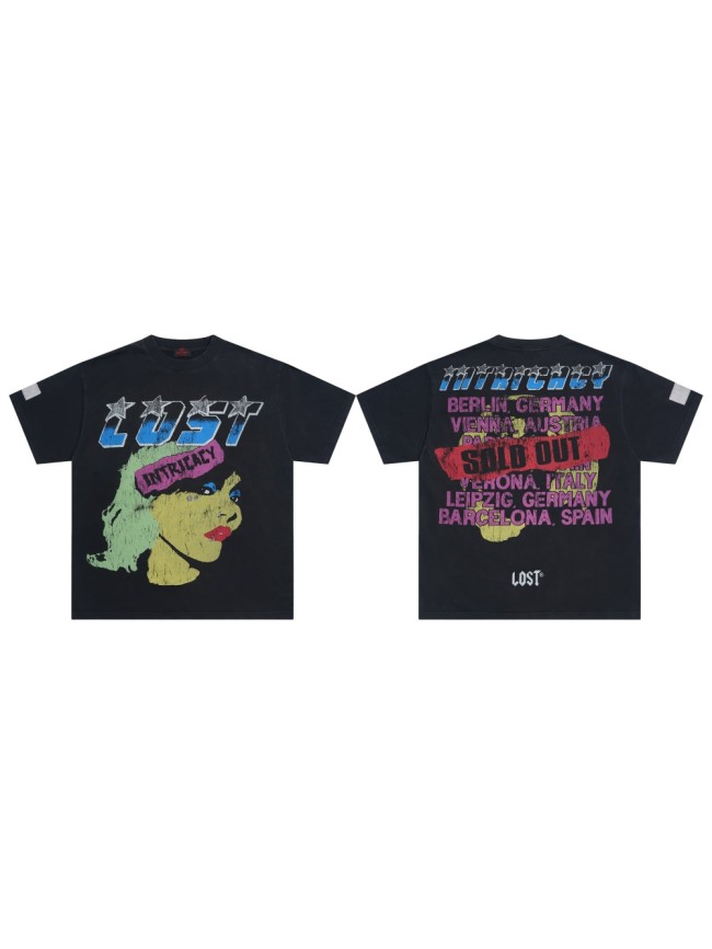 28419166 Intricacy Print Washed Version Tee