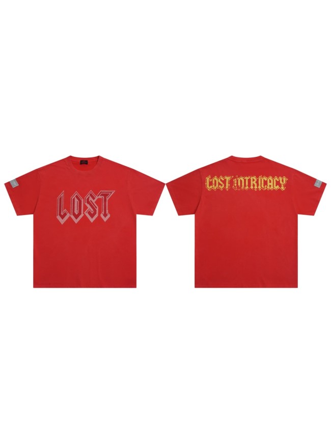 28419103 Red and white diamond logo Print Tee