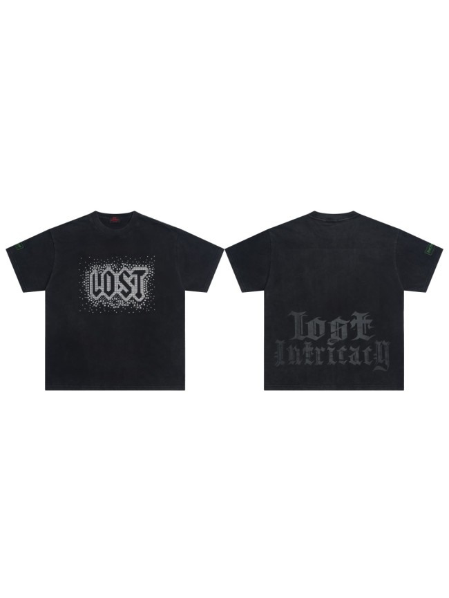 28419164 White diamond logo Print Washed Version Tee