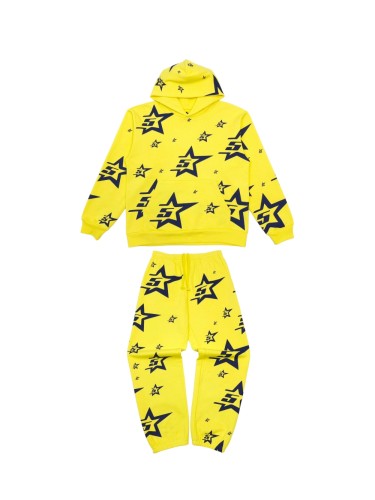 [Buy One Get One Free] 1:1 quality version 28430230 Full Print 5-star Hoodie & Pants Set