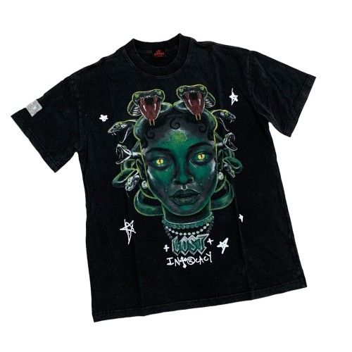 28429740 Medusa printed Washed Version Tee