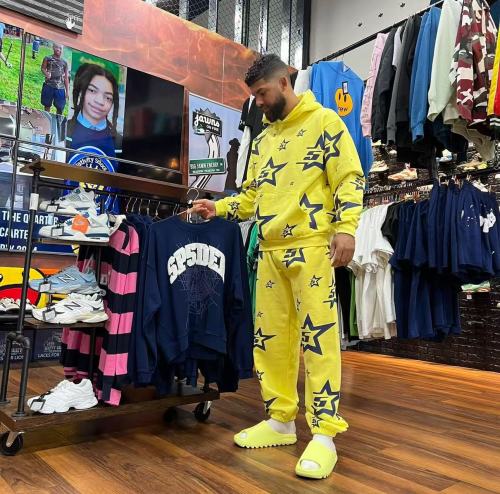 [Buy One Get One Free] 1:1 quality version 28430230 Full Print 5-star Hoodie & Pants Set