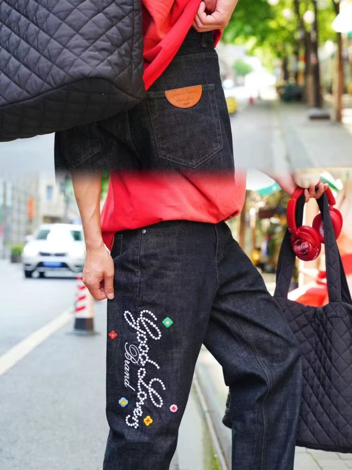 Embroidered Logo Jeans 28431479