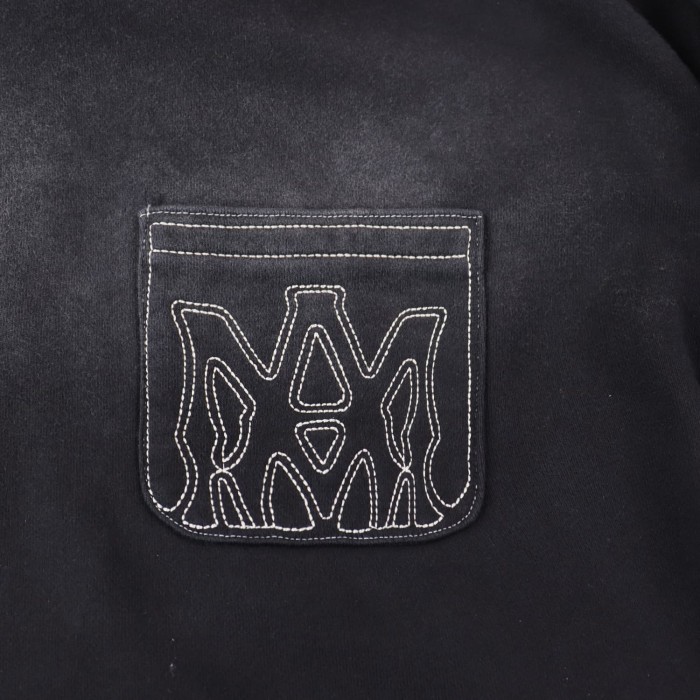 Embroidered Logo Washed Version Hoodie 28434055