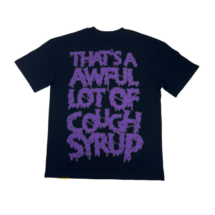 [50% Off]Cough Syrup Graveyard skull Print Tee 28310665