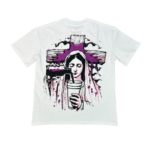 28351378 beaded cross Print Tee