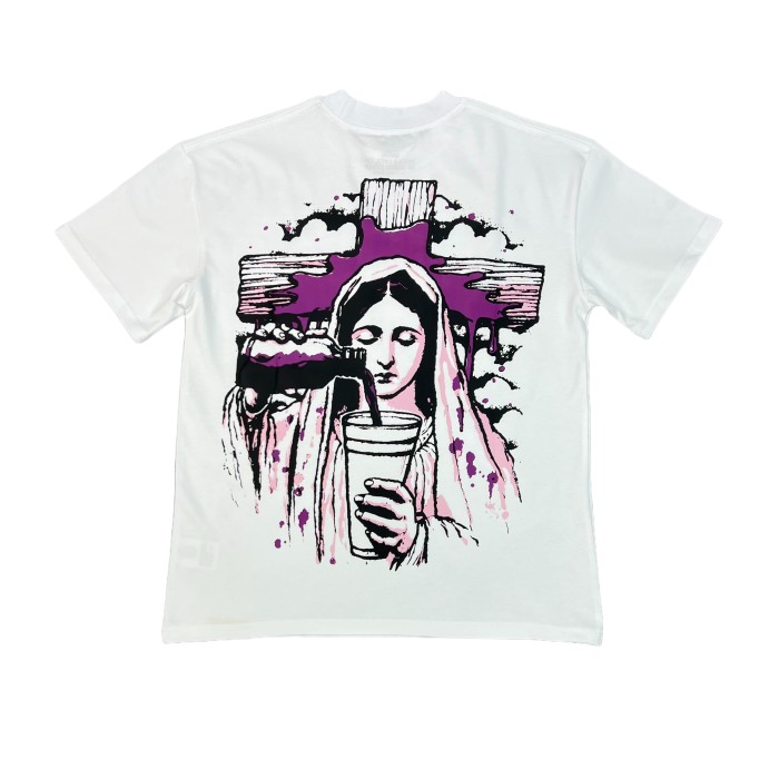 28351378 beaded cross Print Tee