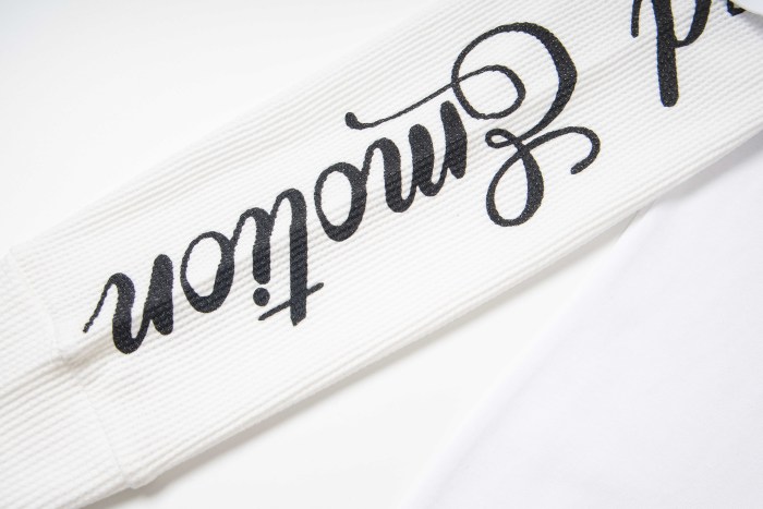 Logo Printed Diamond Fake Two-Piece Long-Sleeve T-Shirt 2 colors 28434339