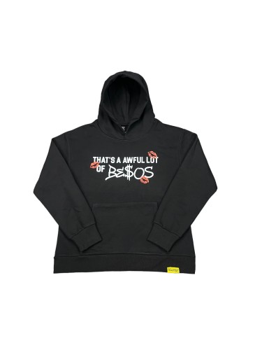 Red lip mark Print hoodie 28437391