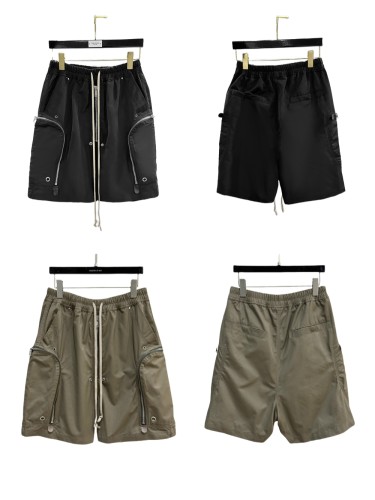 1:1 quality version Dark style multi-zipper cargo shorts 2 colors 28452644