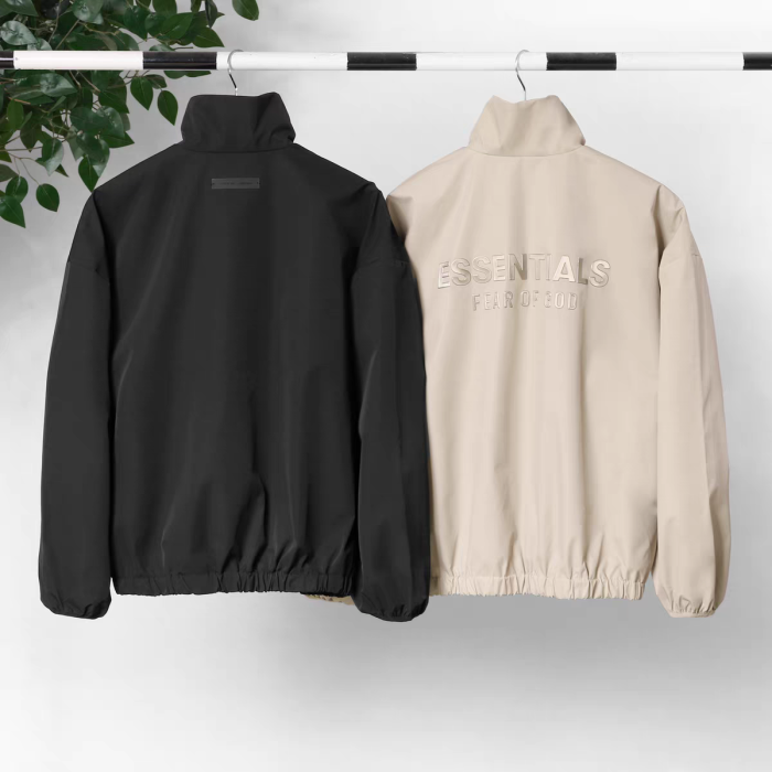 [Big & Tall for weights up to 220 lbs]1:1 quality version half-zipper stand-up collar jacket 2 colors  28451960