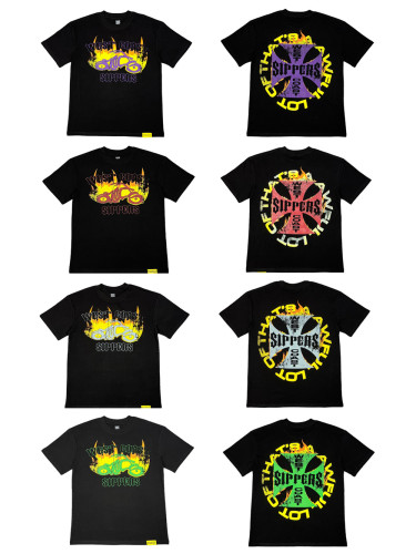 Retro cross print Tee 4 colors 28455228