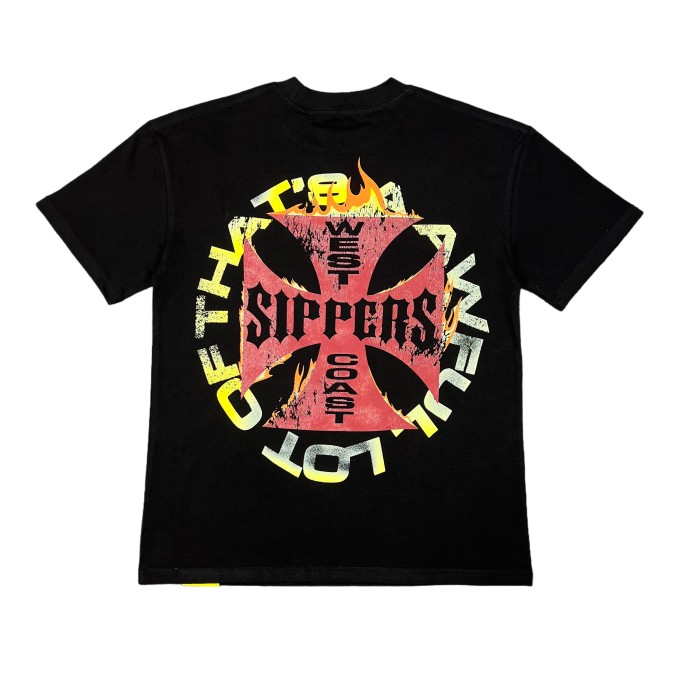 Retro cross print Tee 4 colors 28455228