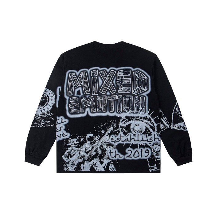 Astronaut Band printed Long Sleeve T-Shirt 28462020