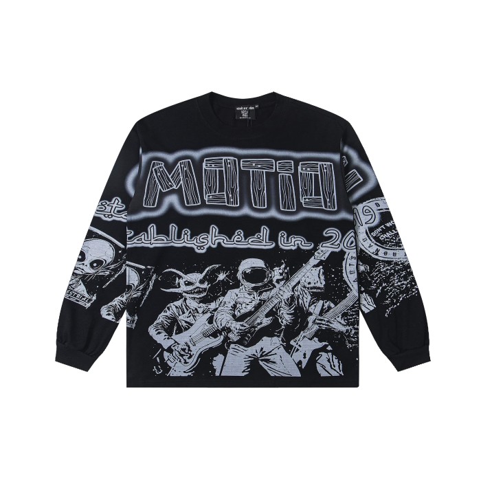 Astronaut Band printed Long Sleeve T-Shirt 28462020