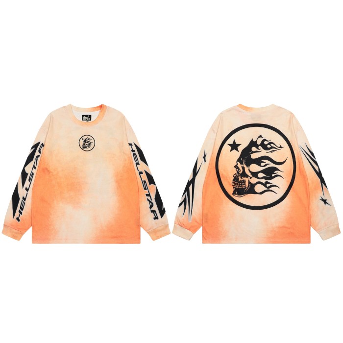 Classic logo Print Washed Version Long-Sleeve T-Shirt 28471087