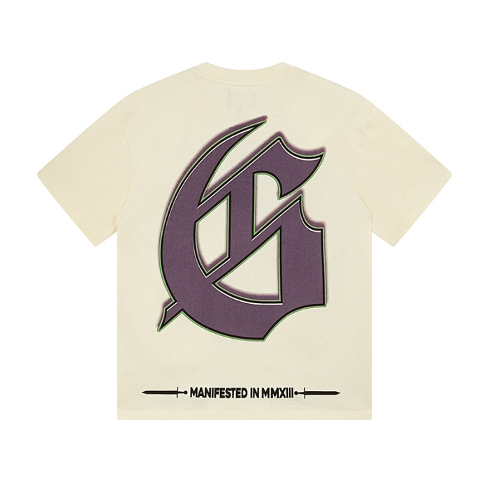 [Buy Two Get One Free]Skull Mirror Print Washed Version Tee 2 colors 28472489