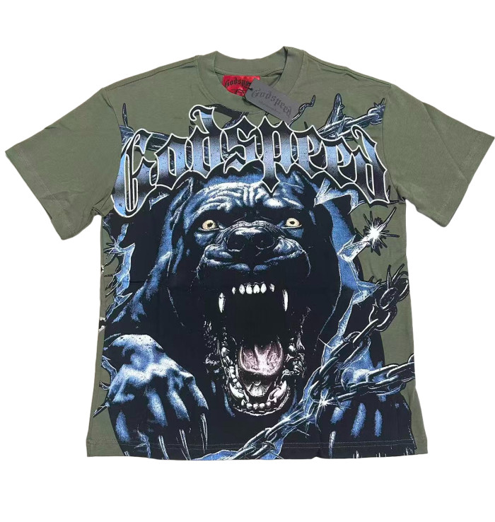 [Buy Two Get One Free]Bully Dog print Washed Version Tee 2 colors 28474641