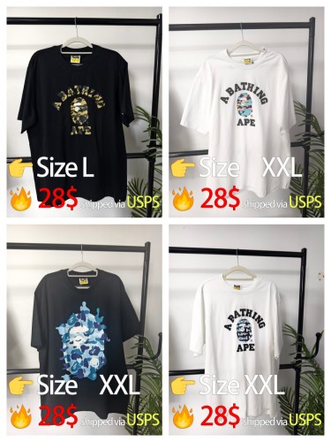 [buy more save more] 1:1 quality version Camouflage ape head printed Tee 4 colors 28474879