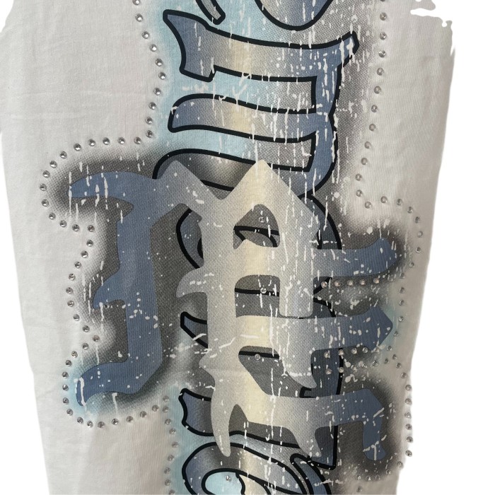 Angel Print Rhinestone Vest 28475726