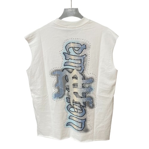 Angel Print Rhinestone Vest 28475726