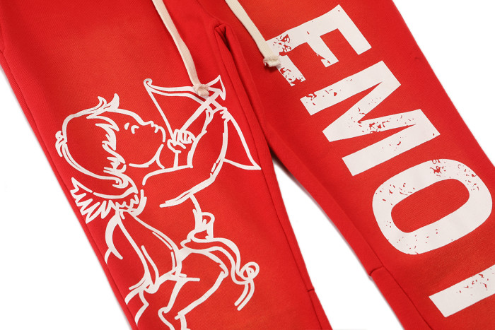 Logo Print Washed Version  Cupid  Flared sweatpants 2 colors 28475745